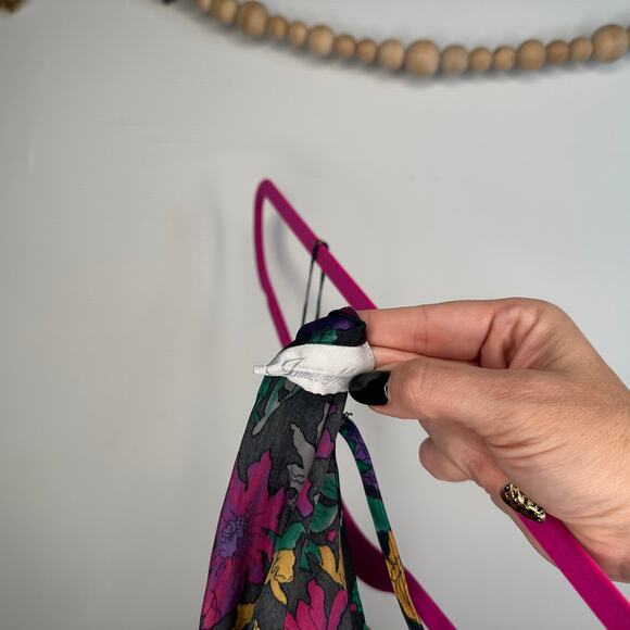 Vintage Inner Most Floral Satin Slip Dress - Picture 5 of 6